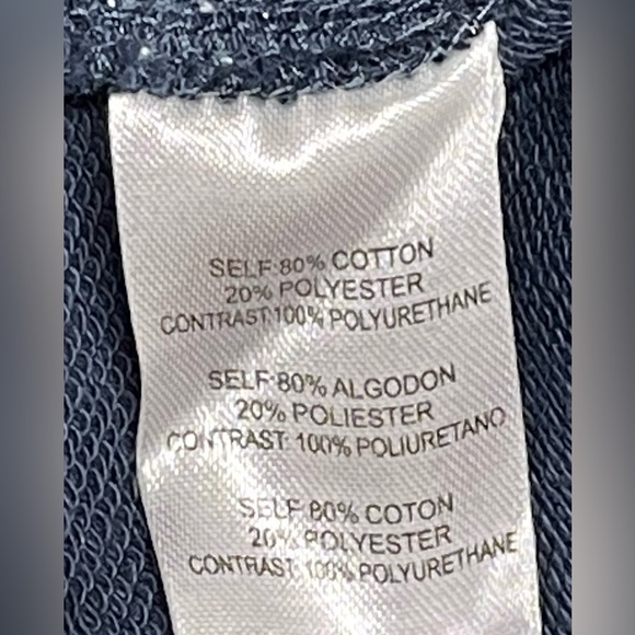 Whiteroom Cactus Women’s PU Combo Cotton Pullover Top Size M in Navy NWT - Picture 3 of 9